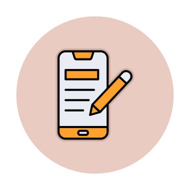 akıllı telefon simgesi vektör çizimi tasarımı