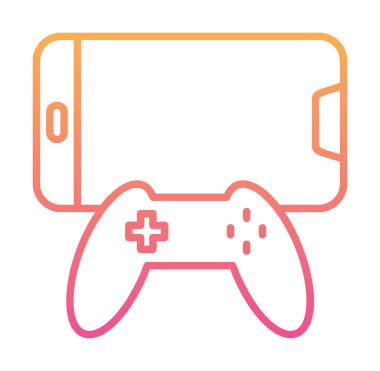 Oyun çubuğu web simgesi, vektör çizim