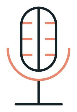 ses kaydı vektör simgesi