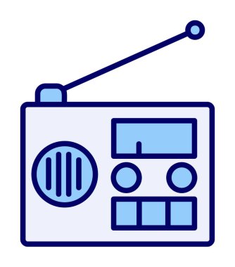  radyo simgesi vektör illüstrasyonu