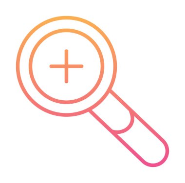 yakınlaştırma simgesi, vektör illüstrasyonu basit tasarım