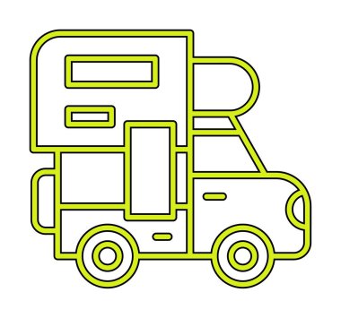 Kamp simgesi vektör illüstrasyonu