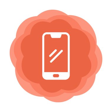 akıllı telefon simgesi, vektör illüstrasyonu basit tasarım