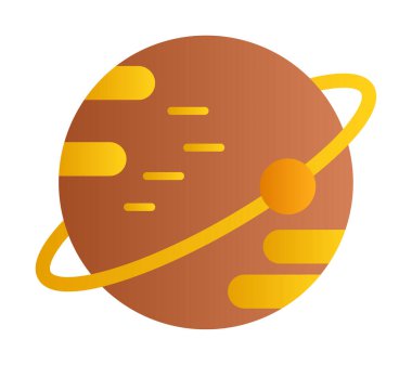 Gezegenler simgesi, vektör illüstrasyonu