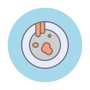 Kirli tabak simgesinin vektör çizimi