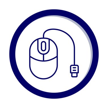 Fare simgesi, web basit illüstrasyonu