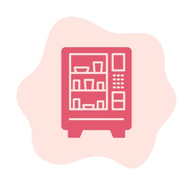 Otomat Web simgesi, vektör illüstrasyonu 