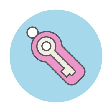 Anahtar sembolü web simgesi, vektör illüstrasyonu