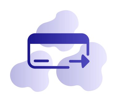 Kredi kartı ikonu vektör illüstrasyonu