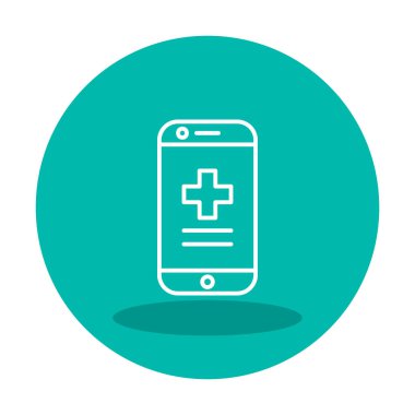 smartphone basit simge vektör çizim