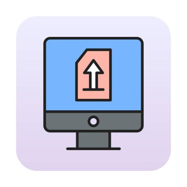 Simgeyi trendy düz tarzda yükle