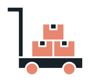 Trolley simgesi, vektör illüstrasyon tasarımı.