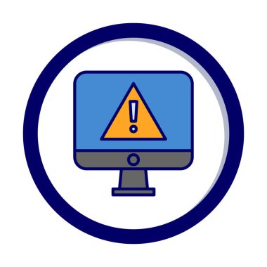 ünlem işareti, uyarı simgesi vektör illüstrasyonu