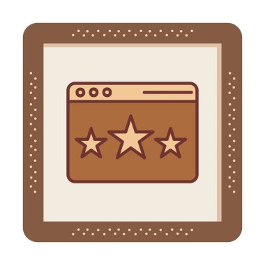 Web sayfası Geri bildirim simgesi, vektör illüstrasyonu