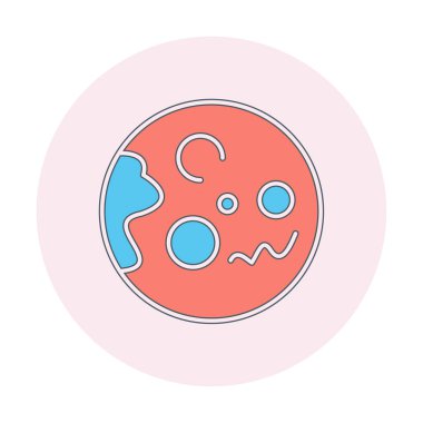 Gezegenler simgesi, vektör illüstrasyonu