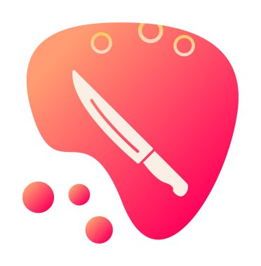 Basit ağ bıçağı simgesi düz vektör 