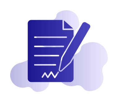 Kağıt web simgesi, vektör çizim