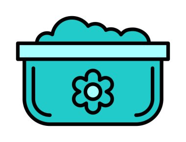 Bulaşık Otu Ağı simgesi, vektör illüstrasyonu 