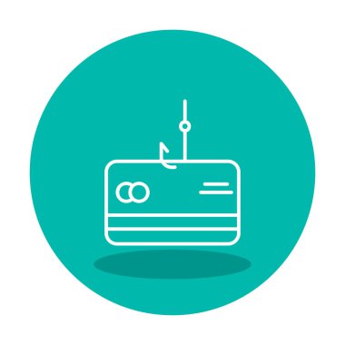  phishing line simgesi vektör illüstrasyon tasarımı