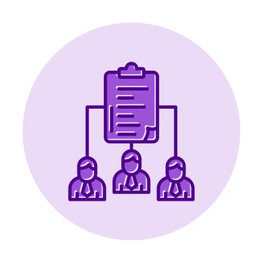 Work Distribution web icon, vector illustration 