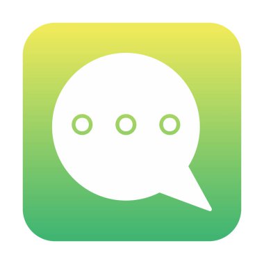 konuşma balonu mesaj simgesi vektör çizim tasarım