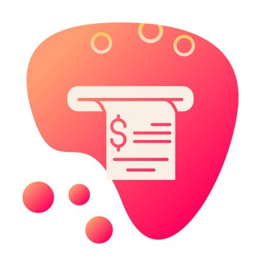 fatura simgesi, vektör illüstrasyonu basit tasarım