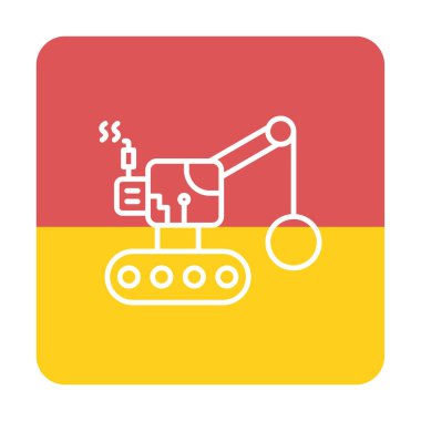 Wrecking Ball simgesi, vektör illüstrasyonu 