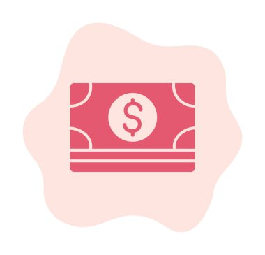 Basit ödeme finans simgesi, vektör illüstrasyonu