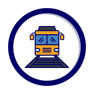 tren simgesi vektör illüstrasyonu 