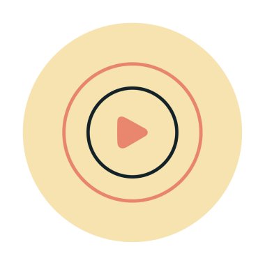 Oynatma düğmesi vektör çizimi