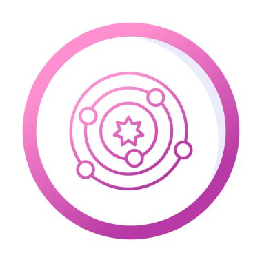 Güneş sistemi. Gezegenler Güneş 'in etrafında döner.