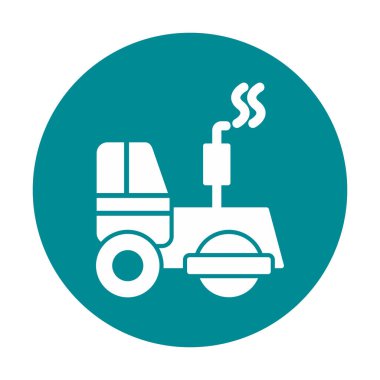 yol silindiri simgesi, modern vektör illüstrasyon tasarımı