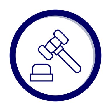 Yargıç Tokmak simgesi, satır biçimi 