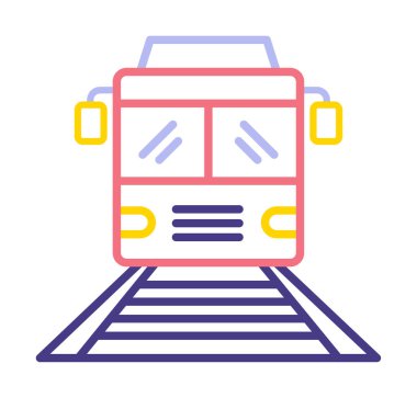 tren simgesi vektör illüstrasyonu 