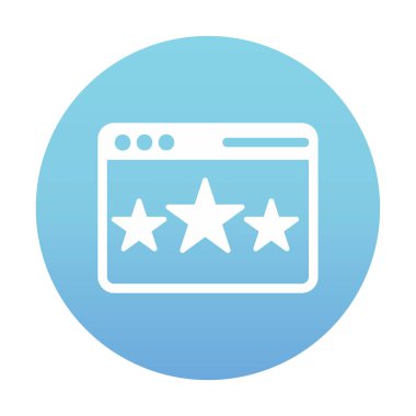 Web sayfası Geri bildirim simgesi, vektör illüstrasyonu