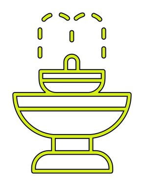 fıskiye ikonu vektör illüstrasyonu