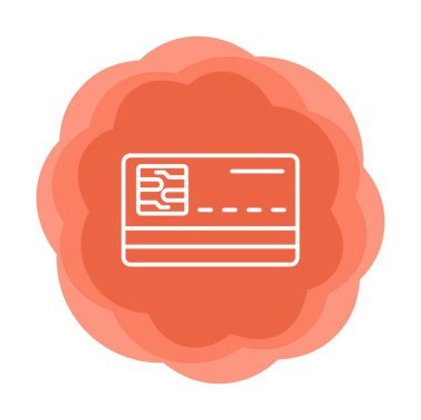 Akıllı Kart vektörü basit biçim simgesi