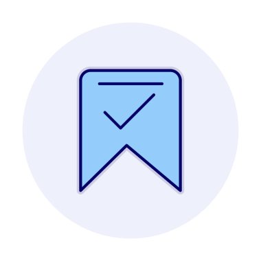 işaret simgesini işaretle, vektör illüstrasyonu basit tasarım