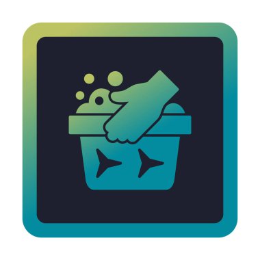 El yıkamanın vektör illüstrasyonu