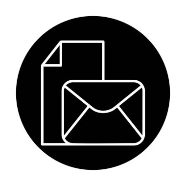 posta simgesi, vektör illüstrasyonu   