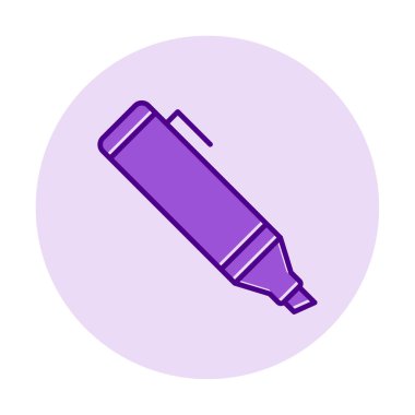 Vurgulama simgesi web basit illüstrasyon