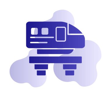 Monoray yaratıcı ikonu. Işınlama simgeleri koleksiyonu. İzole edilmiş Raylı İşareti 