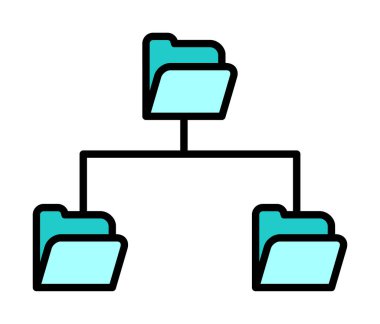 Basit Dizin Paylaşımı, vektör illüstrasyonu