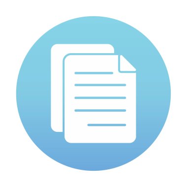 belge düz simgesi, vektör illüstrasyonu 