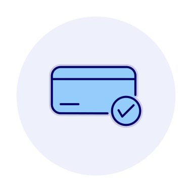 Kredi kartı ikonu vektör illüstrasyonu