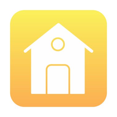 Ev ikonu. düz vektör illüstrasyonu