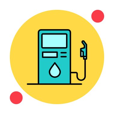 Yakıt İstasyonu simgesi taslak biçimi