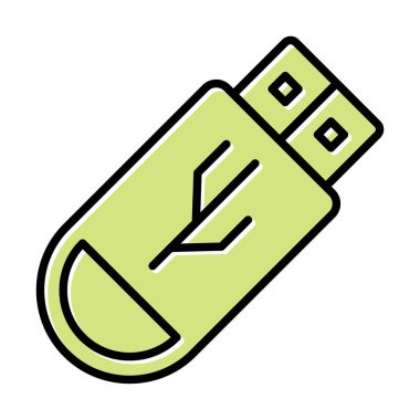 Web için usb flash simgesi.
