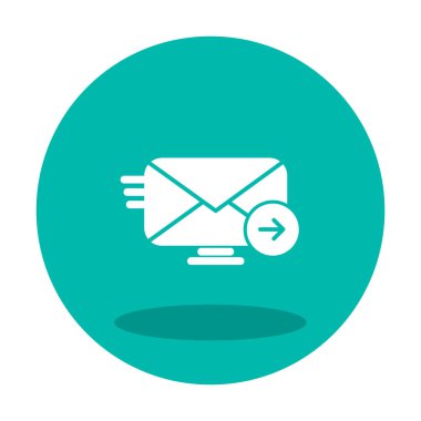 zarf, posta simgesi vektör illüstrasyonu