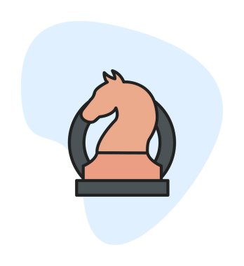 iş stratejisi simgesi, vektör illüstrasyonu basit tasarım